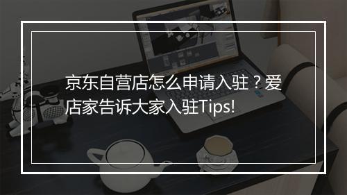 京东自营店怎么申请入驻？爱店家告诉大家入驻Tips!