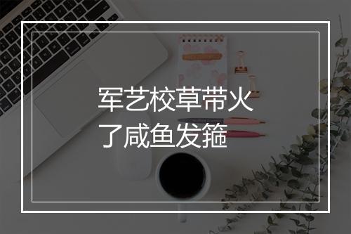 军艺校草带火了咸鱼发箍