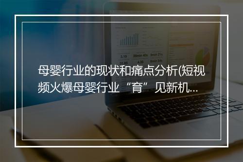 母婴行业的现状和痛点分析(短视频火爆母婴行业“育”见新机)