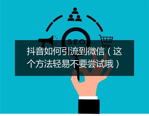 抖音如何引流到微信（这个方法轻易不要尝试哦）