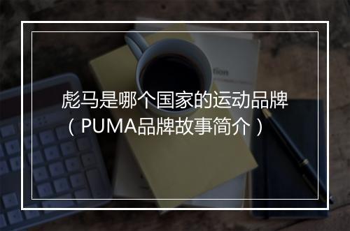 彪马是哪个国家的运动品牌（PUMA品牌故事简介）