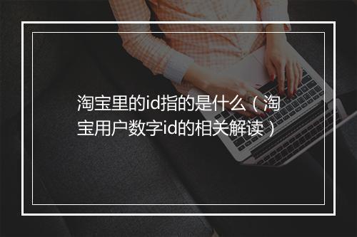淘宝里的id指的是什么（淘宝用户数字id的相关解读）