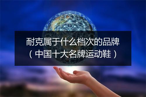 耐克属于什么档次的品牌（中国十大名牌运动鞋）