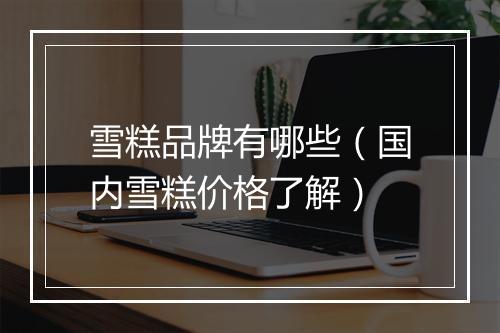 雪糕品牌有哪些（国内雪糕价格了解）