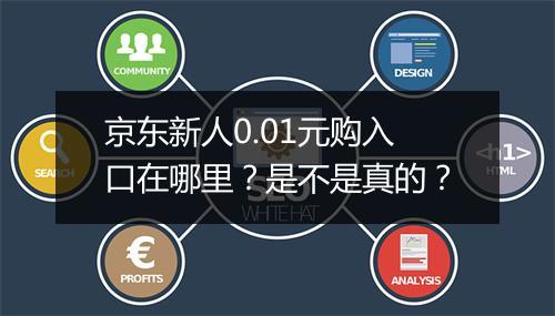 京东新人0.01元购入口在哪里？是不是真的？