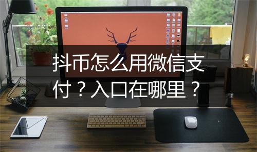 抖币怎么用微信支付？入口在哪里？