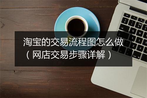 淘宝的交易流程图怎么做（网店交易步骤详解）