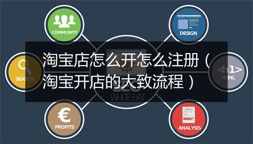 淘宝店怎么开怎么注册（淘宝开店的大致流程）