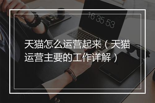 天猫怎么运营起来（天猫运营主要的工作详解）