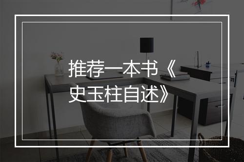 推荐一本书《史玉柱自述》
