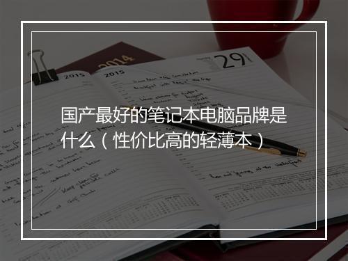 国产最好的笔记本电脑品牌是什么（性价比高的轻薄本）