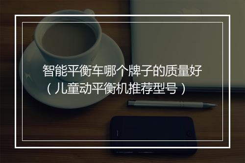 智能平衡车哪个牌子的质量好（儿童动平衡机推荐型号）