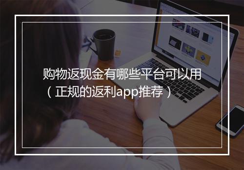购物返现金有哪些平台可以用（正规的返利app推荐）