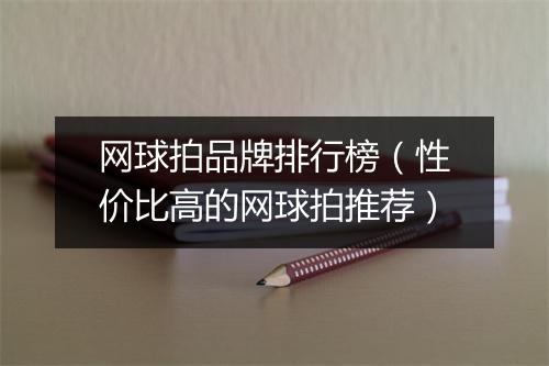 网球拍品牌排行榜（性价比高的网球拍推荐）