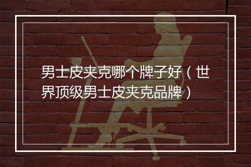 男士皮夹克哪个牌子好（世界顶级男士皮夹克品牌）