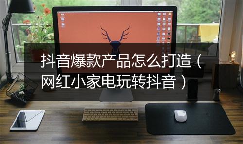 抖音爆款产品怎么打造（网红小家电玩转抖音）