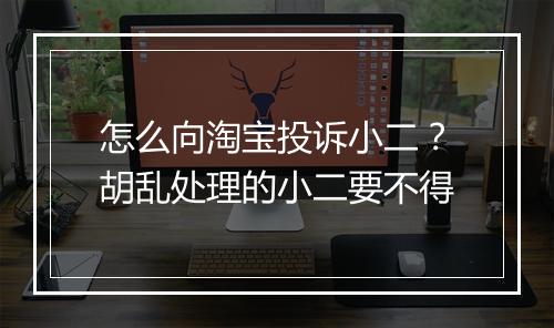 怎么向淘宝投诉小二？胡乱处理的小二要不得