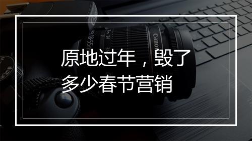 原地过年，毁了多少春节营销