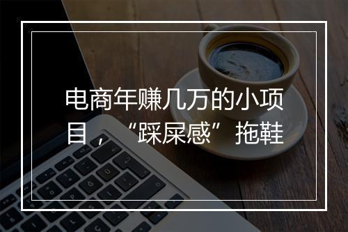 电商年赚几万的小项目，“踩屎感”拖鞋