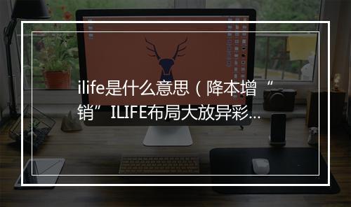ilife是什么意思（降本增“销”ILIFE布局大放异彩）