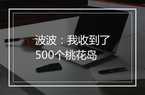 波波：我收到了500个桃花岛