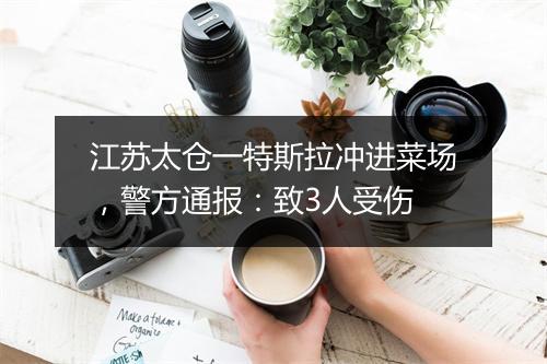 江苏太仓一特斯拉冲进菜场，警方通报：致3人受伤