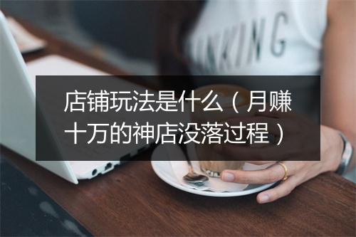 店铺玩法是什么（月赚十万的神店没落过程）