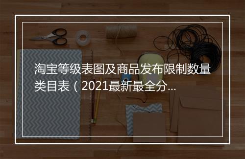 淘宝等级表图及商品发布限制数量类目表（2021最新最全分享）