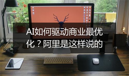 AI如何驱动商业最优化？阿里是这样说的