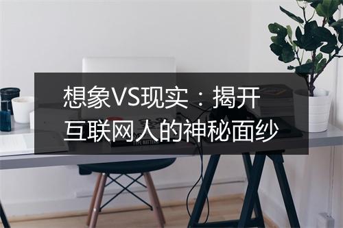 想象VS现实：揭开互联网人的神秘面纱