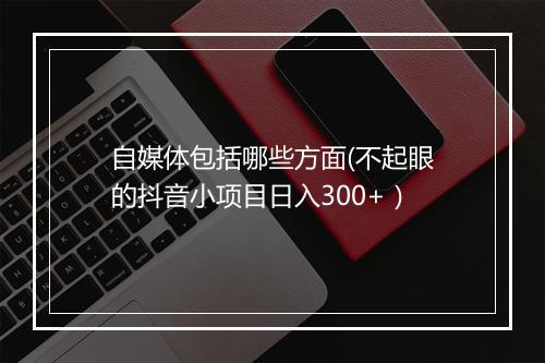 自媒体包括哪些方面(不起眼的抖音小项目日入300+）