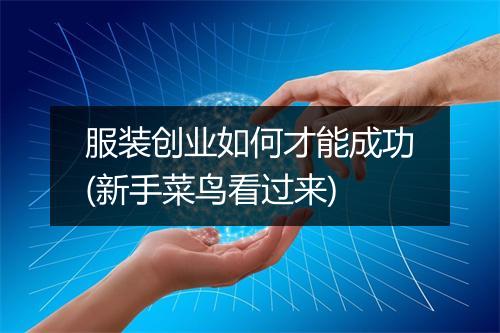 服装创业如何才能成功(新手菜鸟看过来)