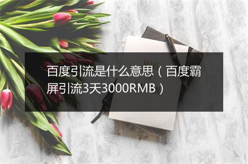 百度引流是什么意思（百度霸屏引流3天3000RMB）