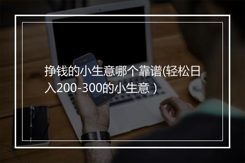 挣钱的小生意哪个靠谱(轻松日入200-300的小生意）