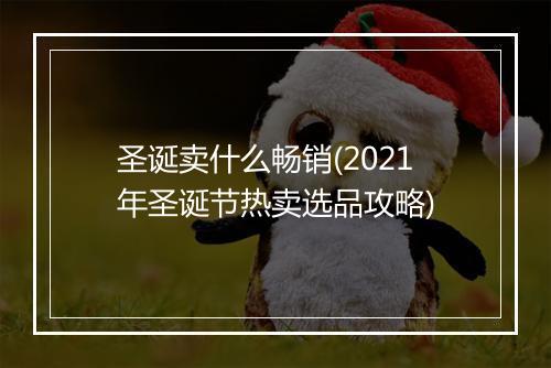 圣诞卖什么畅销(2021年圣诞节热卖选品攻略)