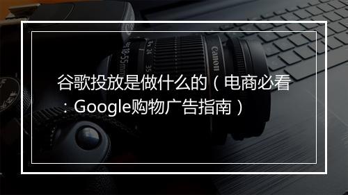 谷歌投放是做什么的（电商必看：Google购物广告指南）