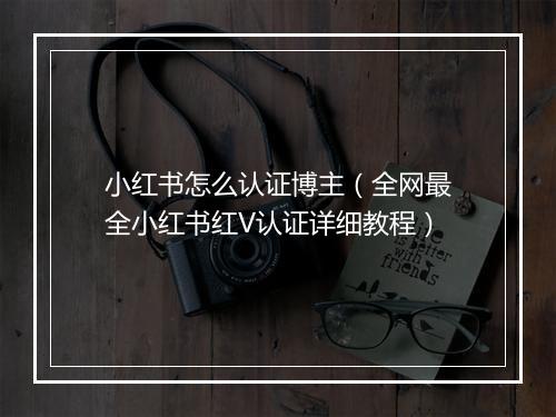 小红书怎么认证博主（全网最全小红书红V认证详细教程）