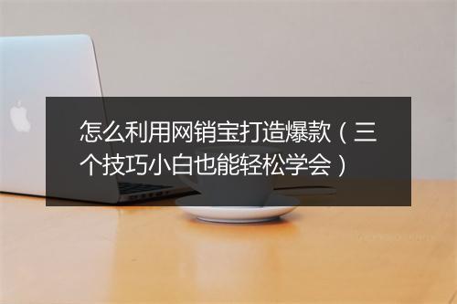 怎么利用网销宝打造爆款（三个技巧小白也能轻松学会）