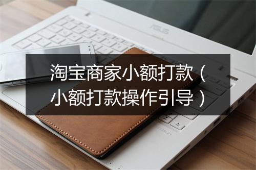 淘宝商家小额打款（小额打款操作引导）