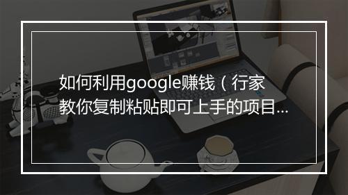 如何利用google赚钱（行家教你复制粘贴即可上手的项目）