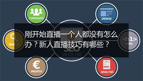 刚开始直播一个人都没有怎么办？新人直播技巧有哪些？