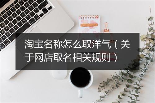 淘宝名称怎么取洋气（关于网店取名相关规则）