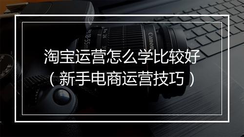 淘宝运营怎么学比较好（新手电商运营技巧）