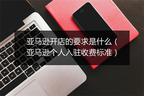 亚马逊开店的要求是什么（亚马逊个人入驻收费标准）