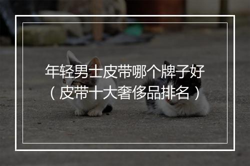 年轻男士皮带哪个牌子好（皮带十大奢侈品排名）