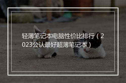 轻薄笔记本电脑性价比排行（2023公认最好超薄笔记本）