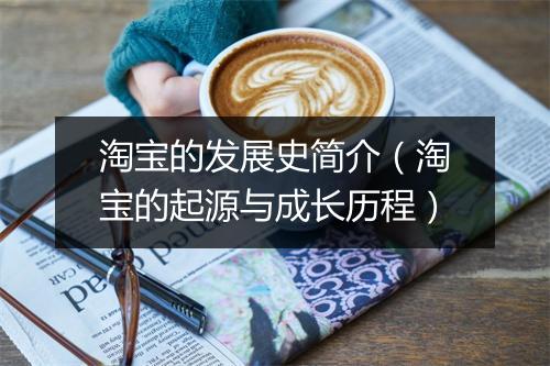 淘宝的发展史简介（淘宝的起源与成长历程）