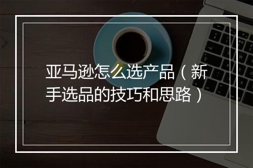 亚马逊怎么选产品（新手选品的技巧和思路）