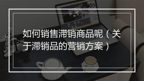 如何销售滞销商品呢（关于滞销品的营销方案）