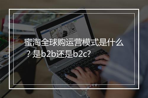 蜜淘全球购运营模式是什么？是b2b还是b2c?